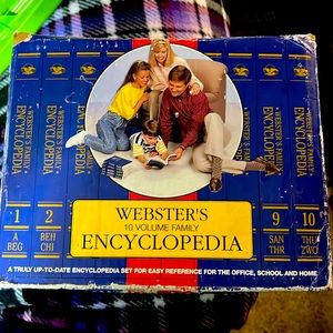 WEBSTERS | 10 VOL FAMILY ENCYCLOPEDIAS